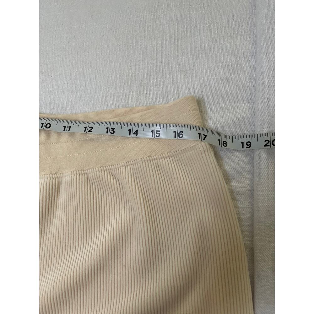 NWT MARINE LAYER Velour
Corduroy Flare Pants L Cream Ribbed Wide Leg High - Picture 8 of 12